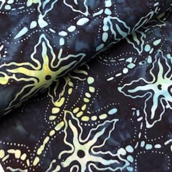 BLUE - Ocean Floor - Batikstoff aus Indonesien